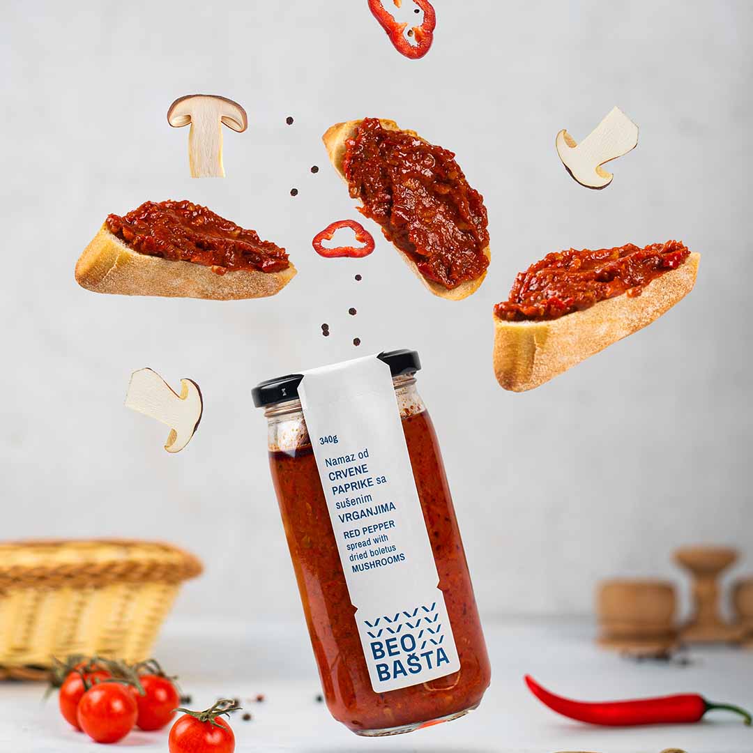 Namaz od crvene paprike sa sušenim vrganjima