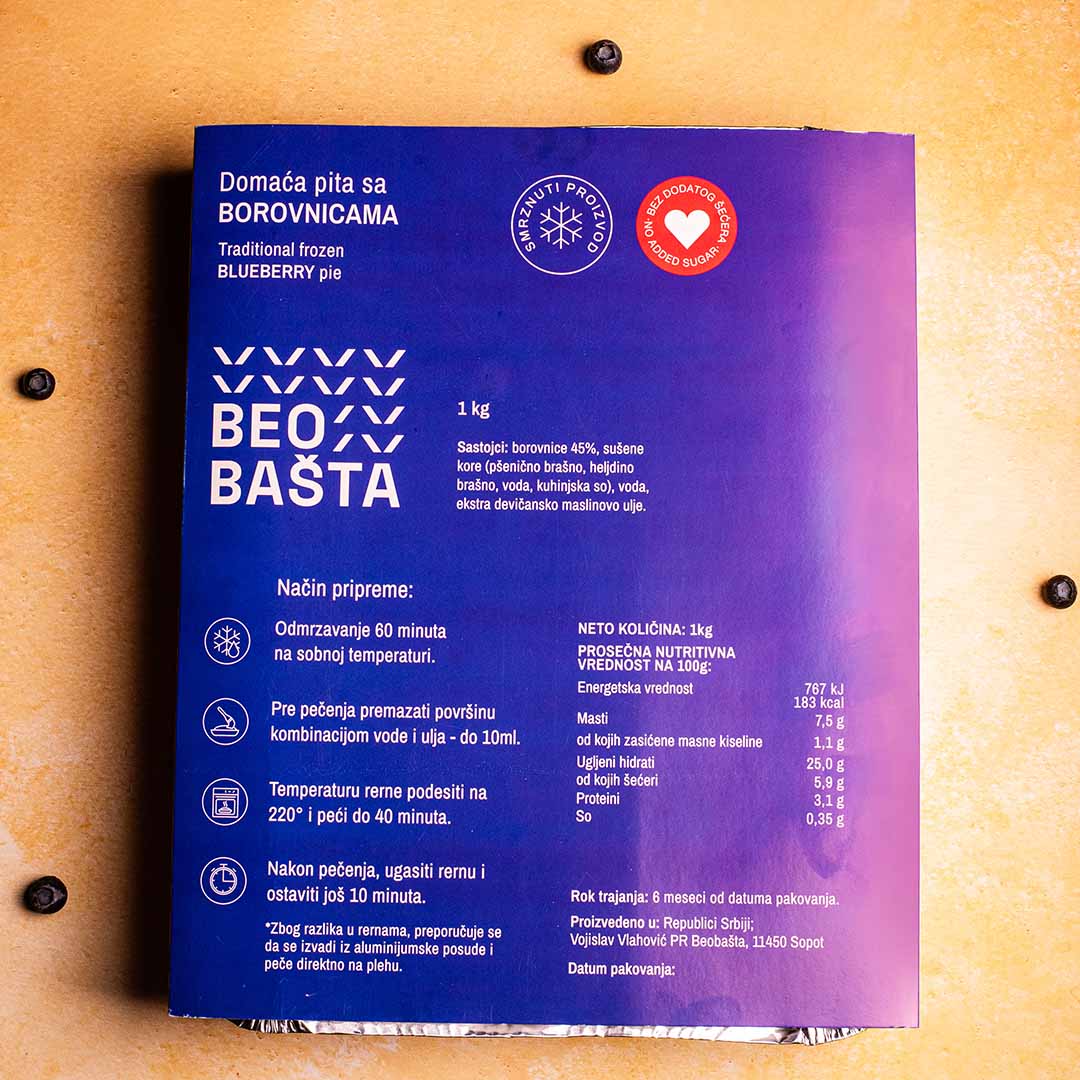 Domaća pita sa borovnicama