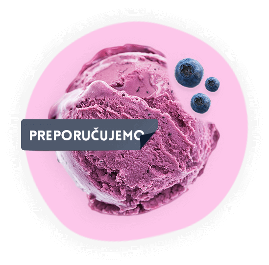 Sladoled od borovnice