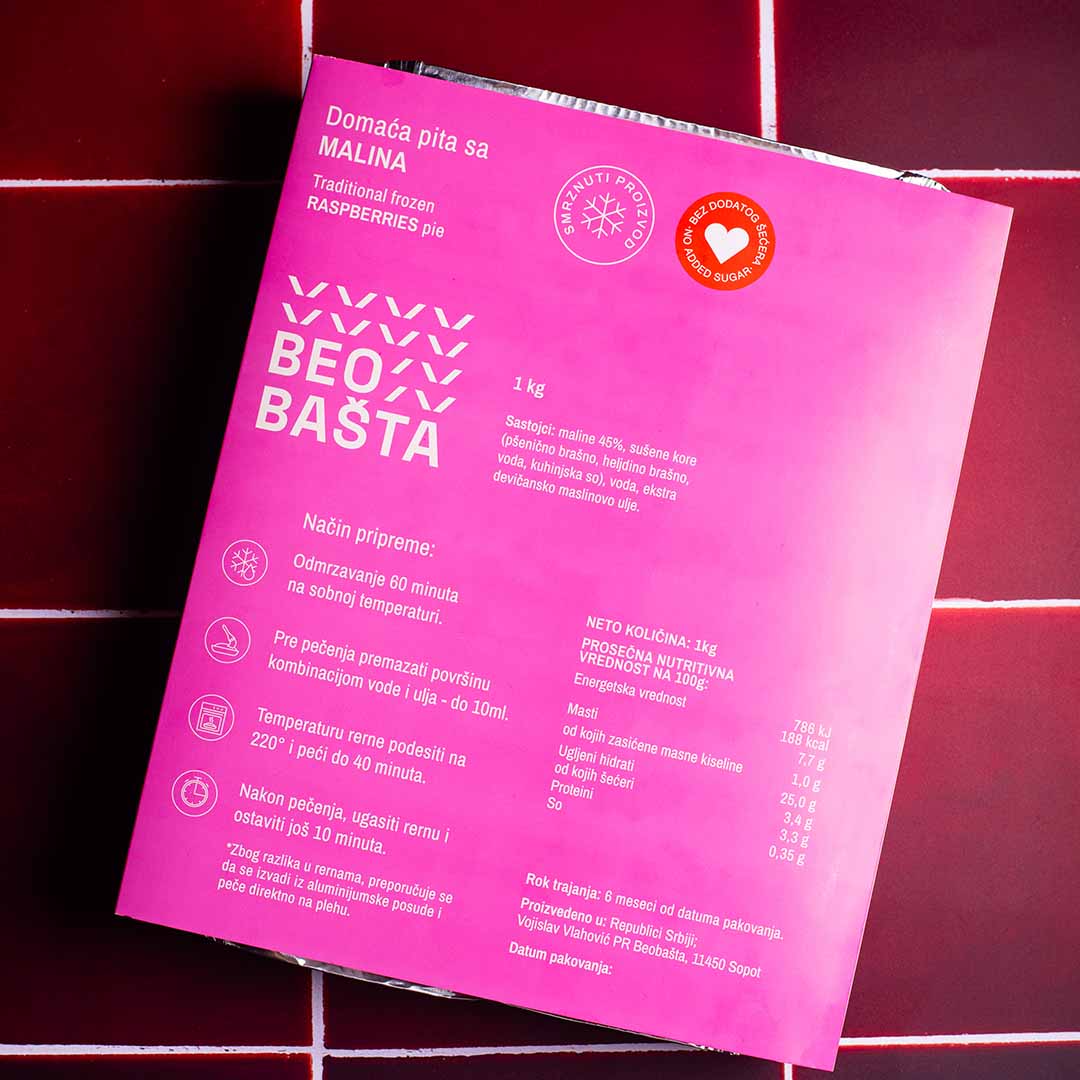 Domaća pita sa malinama