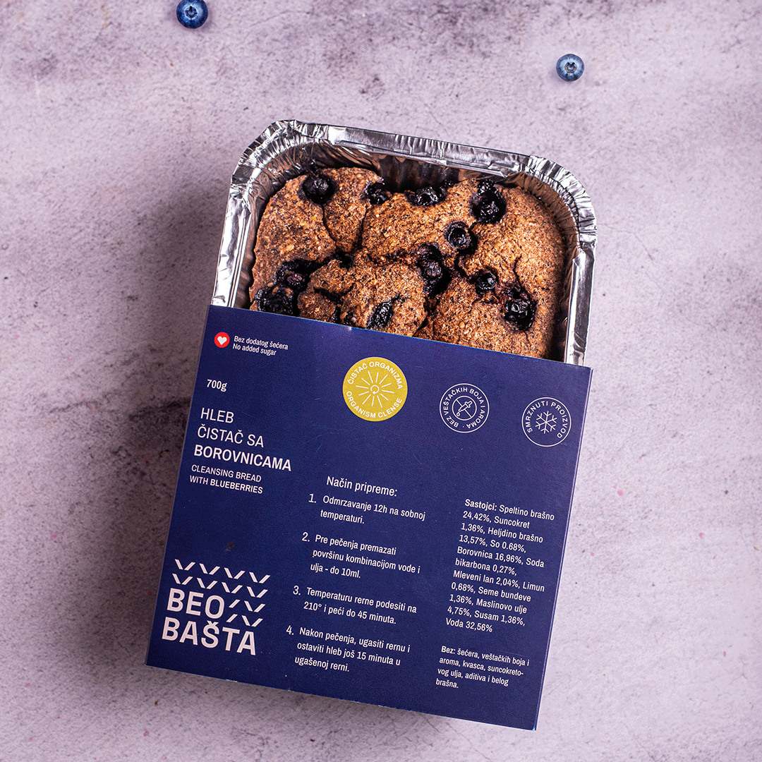 Hleb čistač sa borovnicama