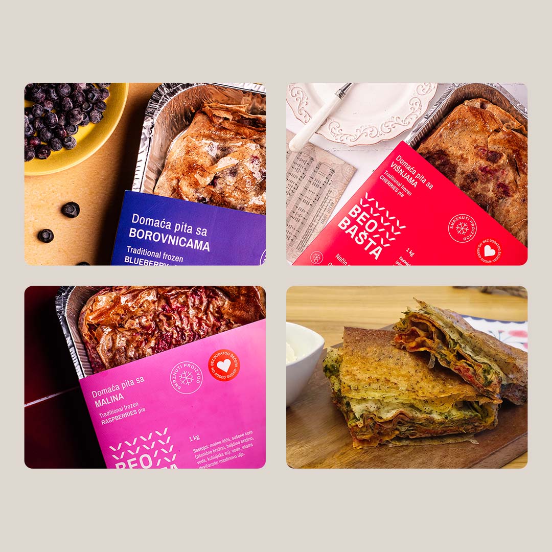 Paket posnih pita (3 slatke + 1 slana)