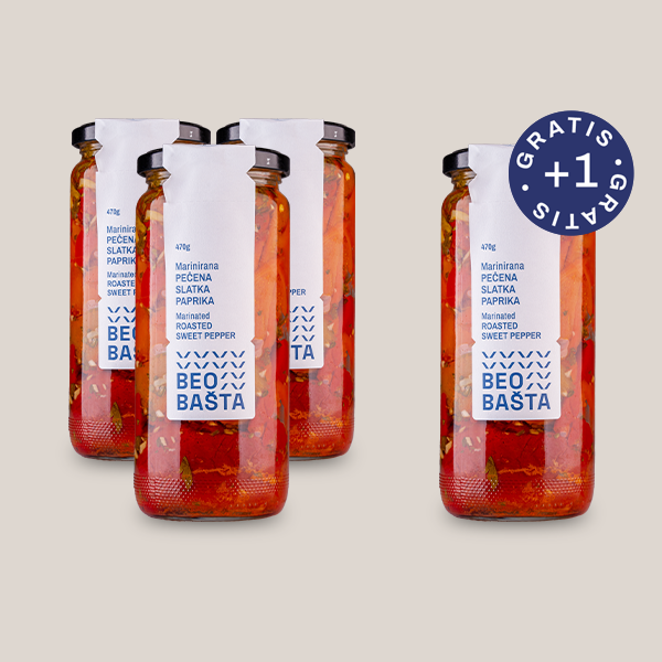 SLATKA BELOLUČENA PAPRIKA 3+1 GRATIS